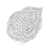 7.54ct 18k White Gold Diamond Lady's Ring