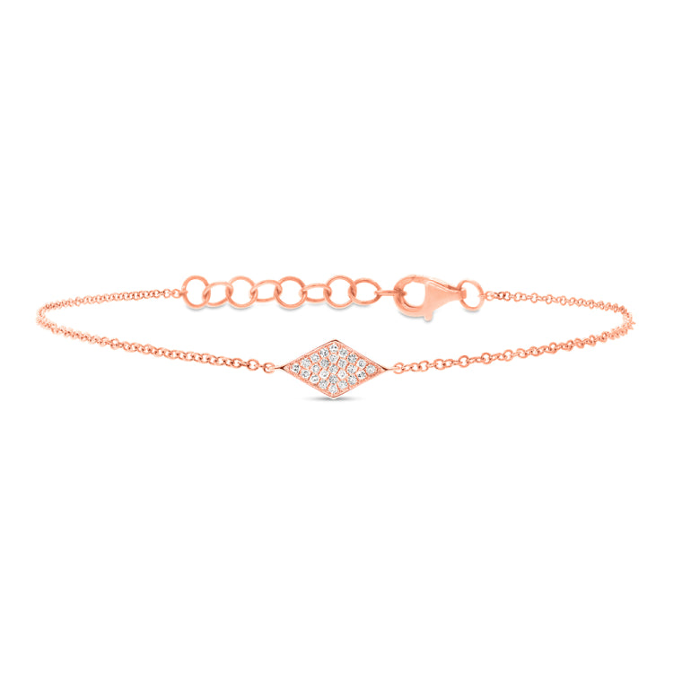 0.06ct 14k Rose Gold Diamond Pave Diamond Bracelet 0.06ct 14k Rose Gold Diamond Pave Diamond Bracelet