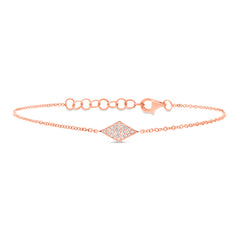 0.06ct 14k Rose Gold Diamond Pave Diamond Bracelet 0.06ct 14k Rose Gold Diamond Pave Diamond Bracelet