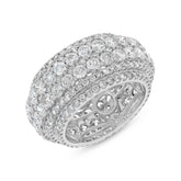 6.96ct 18k White Gold Diamond Lady's Ring