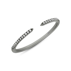 0.07ct 14k Black Rhodium Gold Diamond Lady's Ring Size 9 0.07ct 14k Black Rhodium Gold Diamond Lady's Ring Size 9