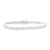 0.48ct 14k White Gold Diamond Pave Chain Bracelet