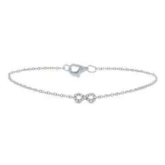 0.04ct 14k White Gold Diamond Infinity Bracelet 0.04ct 14k White Gold Diamond Infinity Bracelet