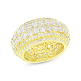 6.96ct 18k Yellow Gold Diamond Lady's Ring