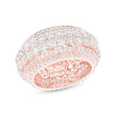 6.96ct 18k Rose Gold Diamond Lady's Ring