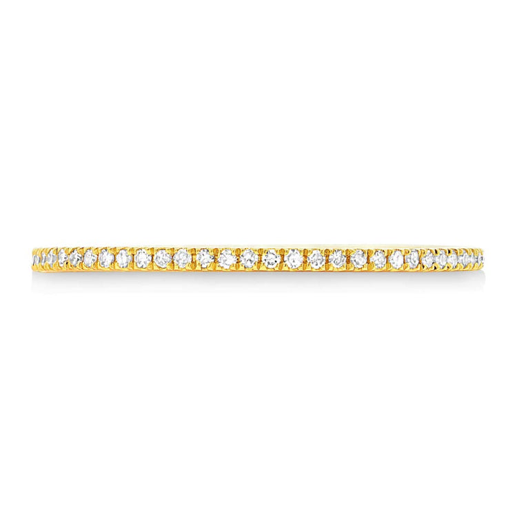 0.07ct 14k Yellow Gold Diamond Lady's Band Size 1.75 0.07ct 14k Yellow Gold Diamond Lady's Band Size 1.75