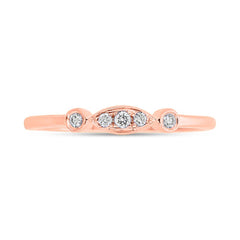 0.06ct 14k Rose Gold Diamond Lady's Ring Size 5 0.06ct 14k Rose Gold Diamond Lady's Ring Size 5