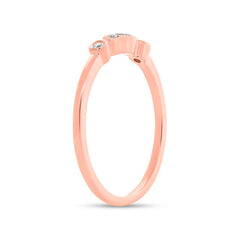 0.06ct 14k Rose Gold Diamond Lady's Ring Size 5 0.06ct 14k Rose Gold Diamond Lady's Ring Size 5
