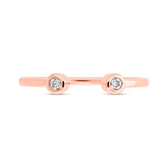 0.07ct 14k Rose Gold Diamond Lady's Ring Size 5 0.07ct 14k Rose Gold Diamond Lady's Ring Size 5