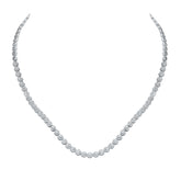 3.10ct 14k White Gold Diamond Necklace