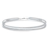 1.91ct 14k White Gold Diamond Pave Choker Necklace