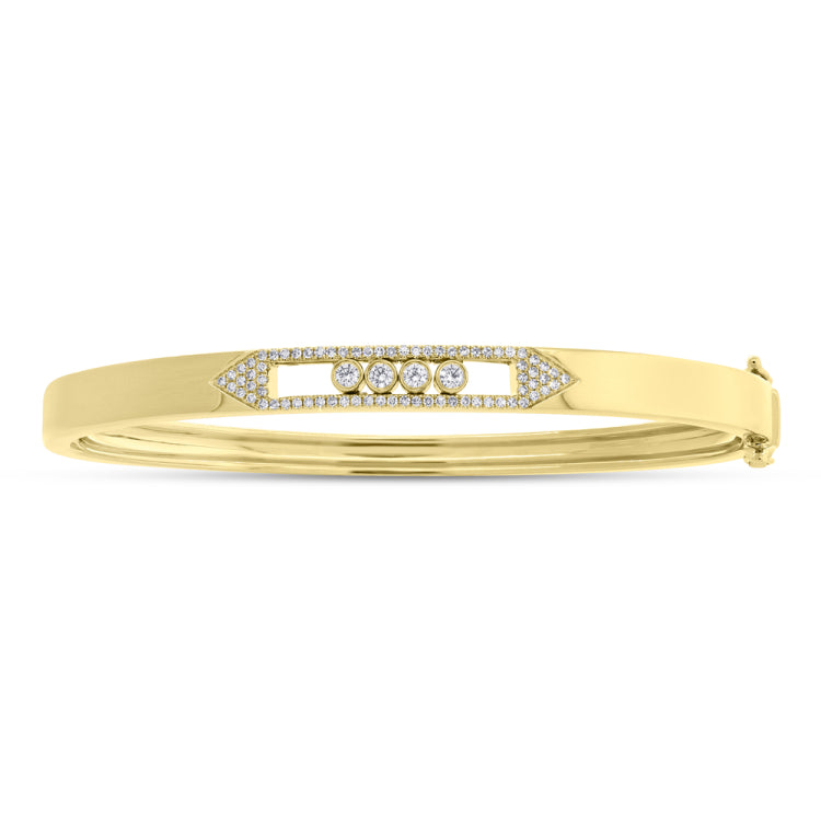 0.36ct 14k Yellow Gold Diamond Slider Bangle 0.36ct 14k Yellow Gold Diamond Slider Bangle
