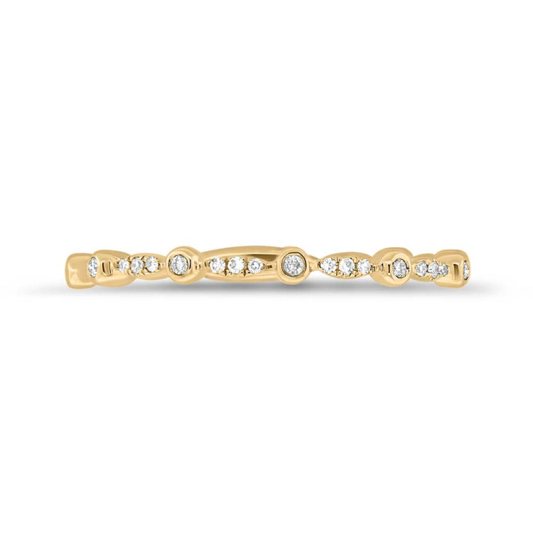 0.06ct 14k Yellow Gold Diamond Lady's Band 0.06ct 14k Yellow Gold Diamond Lady's Band