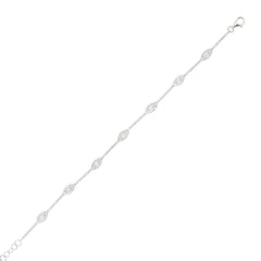 0.88ct 14k White Gold Diamond Eye Bracelet 0.88ct 14k White Gold Diamond Eye Bracelet