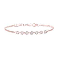 0.66ct 14k Rose Gold Diamond Bracelet 0.66ct 14k Rose Gold Diamond Bracelet