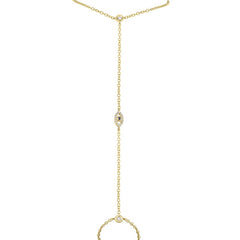 0.10ct Diamond & 0.02ct Blue Sapphire 14k Yellow Gold Eye Bracelet 0.10ct Diamond & 0.02ct Blue Sapphire 14k Yellow Gold Eye Bracelet