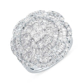 4.43ct 18k White Gold Diamond Lady's Ring