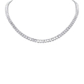 5.15ct 18k White Gold Diamond Baguette Necklace