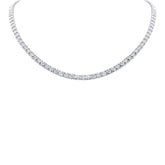 4.71ct 14k White Gold Diamond Tennis Necklace