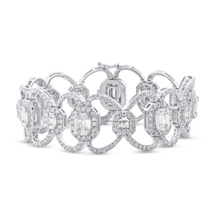 11.18ct 18k White Gold Diamond Lady's Bracelet 11.18ct 18k White Gold Diamond Lady's Bracelet