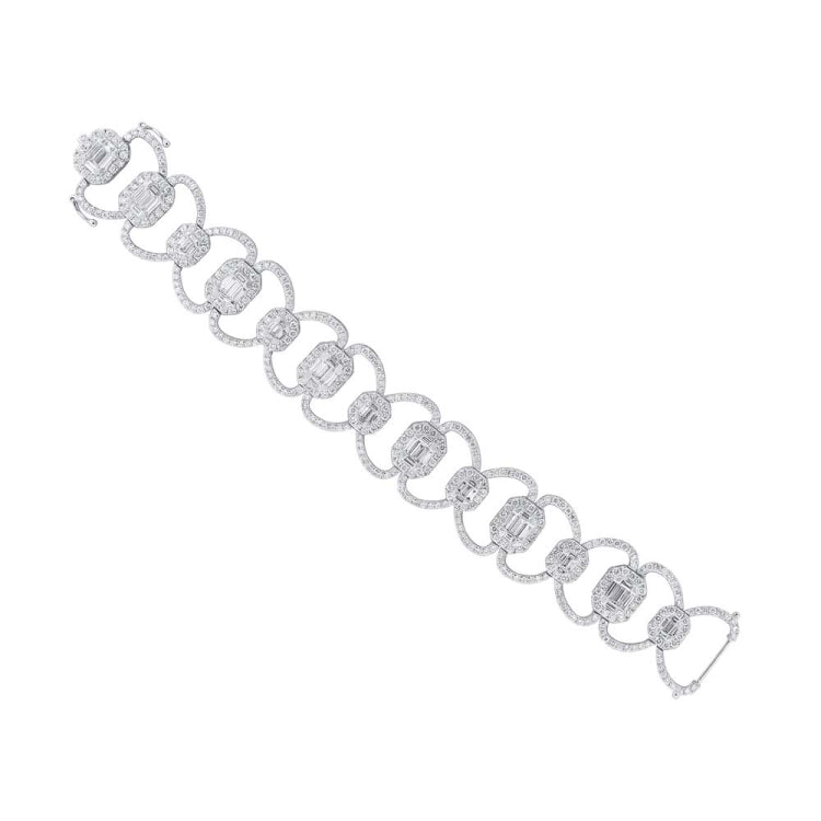 11.18ct 18k White Gold Diamond Lady's Bracelet 11.18ct 18k White Gold Diamond Lady's Bracelet