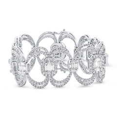 12.86ct 18k White Gold Diamond Lady's Bracelet 12.86ct 18k White Gold Diamond Lady's Bracelet