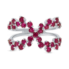 1.75ct 14k White Gold Ruby Lady's Ring 1.75ct 14k White Gold Ruby Lady's Ring