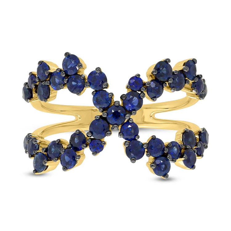 1.75ct 14k Yellow Gold Blue Sapphire Lady's Ring 1.75ct 14k Yellow Gold Blue Sapphire Lady's Ring