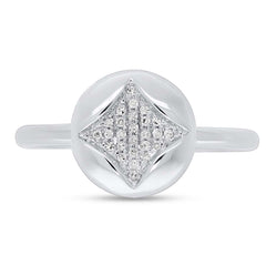 0.07ct 14k White Gold Diamond Pave Ring 0.07ct 14k White Gold Diamond Pave Ring