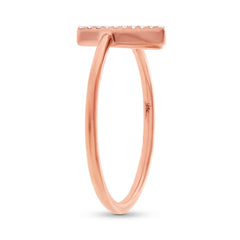 0.06ct 14k Rose Gold Diamond Lady's Ring 0.06ct 14k Rose Gold Diamond Lady's Ring