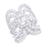 3.16ct 18k White Gold Diamond Lady's Ring