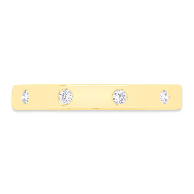 0.07ct 14k Yellow Gold Diamond Lady's Band 0.07ct 14k Yellow Gold Diamond Lady's Band