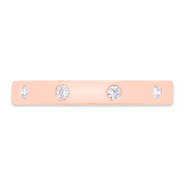 0.07ct 14k Rose Gold Diamond Lady's Band 0.07ct 14k Rose Gold Diamond Lady's Band