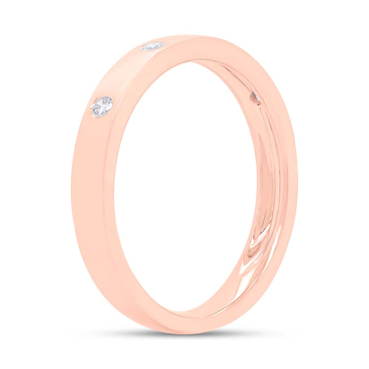 0.07ct 14k Rose Gold Diamond Lady's Band 0.07ct 14k Rose Gold Diamond Lady's Band