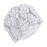3.63ct 14k White Gold Diamond Lady's Ring