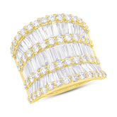 4.82ct 18k Yellow Gold Diamond Lady's Ring