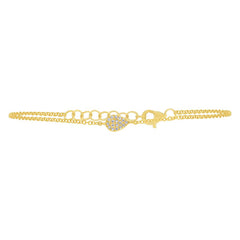 0.05ct 14k Yellow Gold Diamond Pave Bracelet 0.05ct 14k Yellow Gold Diamond Pave Bracelet
