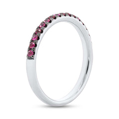 0.32ct 14k White Gold Ruby Lady's Band 0.32ct 14k White Gold Ruby Lady's Band