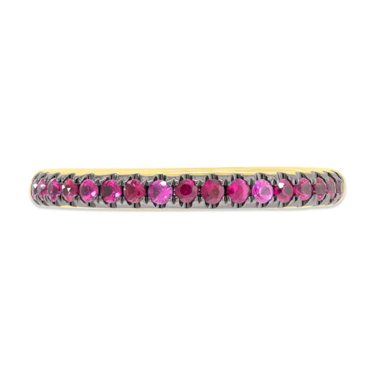 0.32ct 14k Yellow Gold Ruby Lady's Band 0.32ct 14k Yellow Gold Ruby Lady's Band