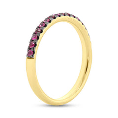 0.32ct 14k Yellow Gold Ruby Lady's Band 0.32ct 14k Yellow Gold Ruby Lady's Band