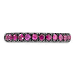 0.58ct 14k White Gold Ruby Lady's Band 0.58ct 14k White Gold Ruby Lady's Band