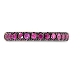 0.58ct 14k Rose Gold Ruby Lady's Band 0.58ct 14k Rose Gold Ruby Lady's Band