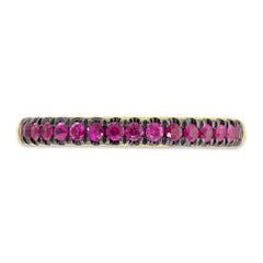 0.39ct 14k Yellow Gold Ruby Lady's Band 0.39ct 14k Yellow Gold Ruby Lady's Band