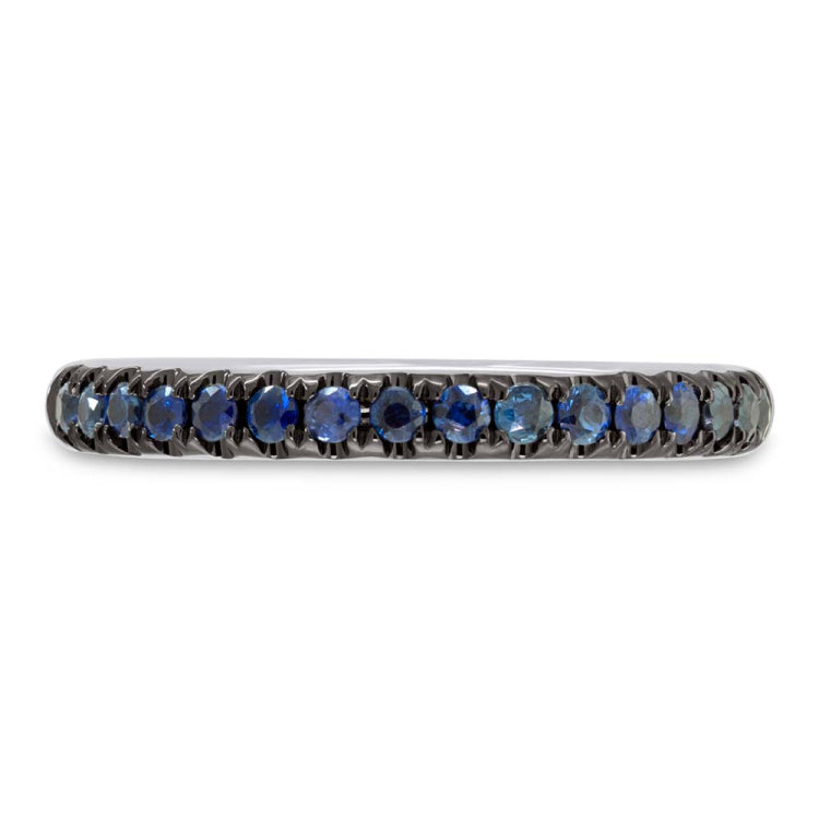 0.41ct 14k White Gold Blue Sapphire Lady's Band 0.41ct 14k White Gold Blue Sapphire Lady's Band