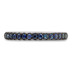0.41ct 14k White Gold Blue Sapphire Lady's Band 0.41ct 14k White Gold Blue Sapphire Lady's Band