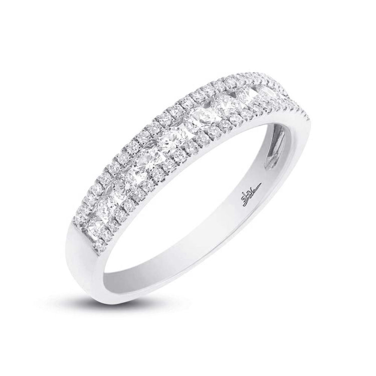 0.65ct 14k White Gold Diamond Lady's Band Size 6 0.65ct 14k White Gold Diamond Lady's Band Size 6
