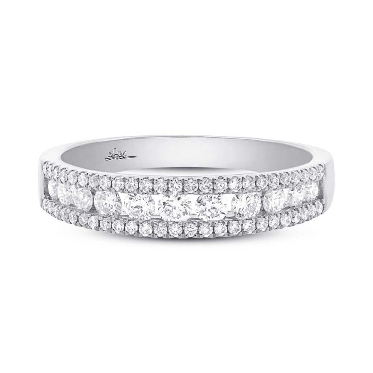 0.65ct 14k White Gold Diamond Lady's Band Size 6 0.65ct 14k White Gold Diamond Lady's Band Size 6