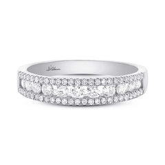 0.65ct 14k White Gold Diamond Lady's Band Size 6 0.65ct 14k White Gold Diamond Lady's Band Size 6