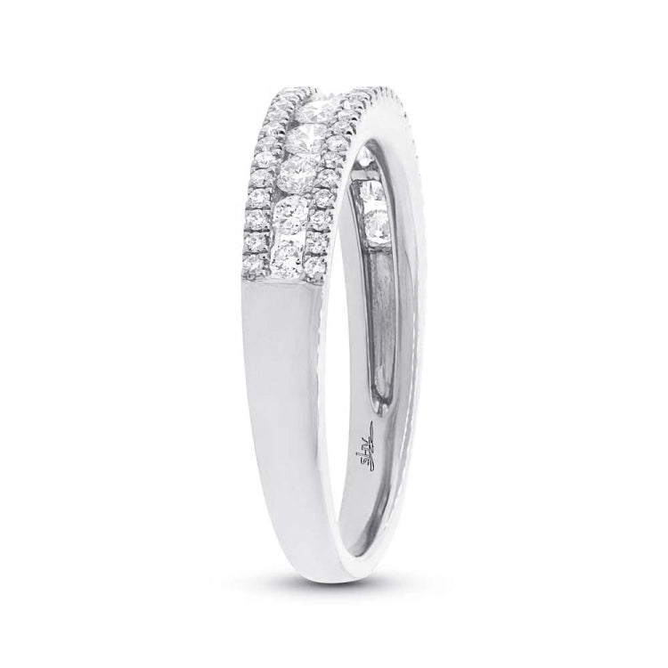0.65ct 14k White Gold Diamond Lady's Band Size 6 0.65ct 14k White Gold Diamond Lady's Band Size 6