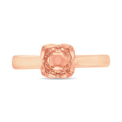 0.06ct 14k Rose Gold Diamond Semi-mount Ring for 0.75ct Center 0.06ct 14k Rose Gold Diamond Semi-mount Ring for 0.75ct Center